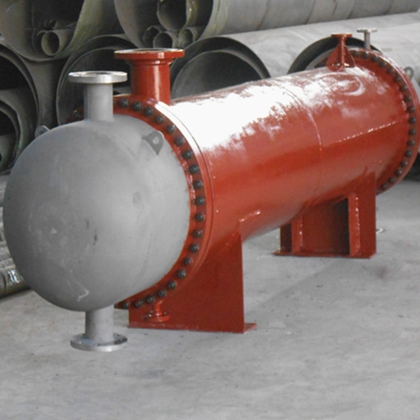Titanium shell tube heat exchanger for nuclear power plant 